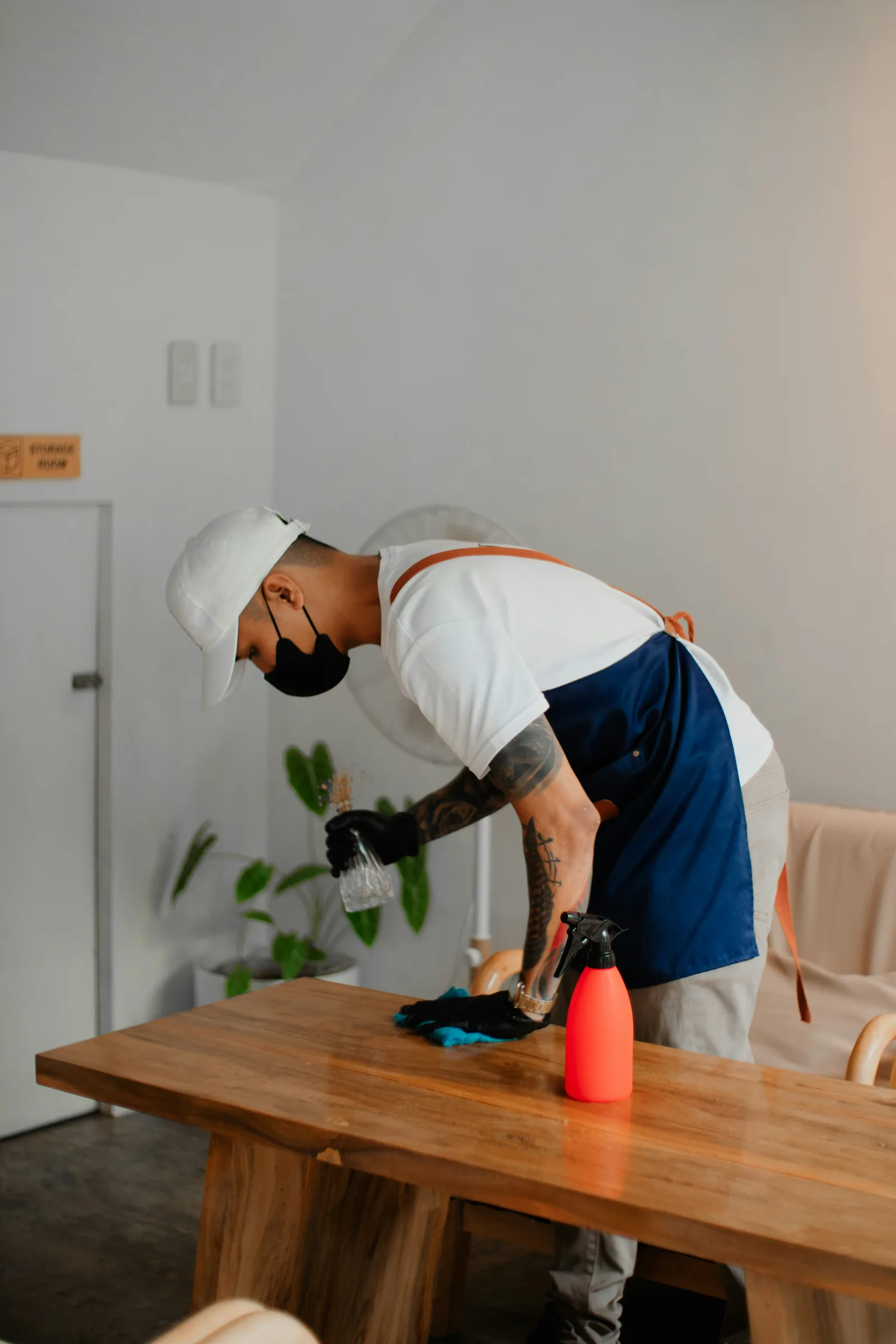 Professional cleaning staff